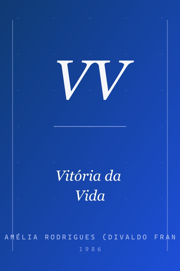 Capa de Vitória da Vida